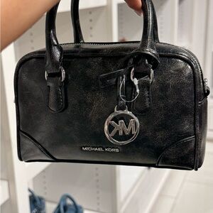 Michael Kors Shiny Black Satchel